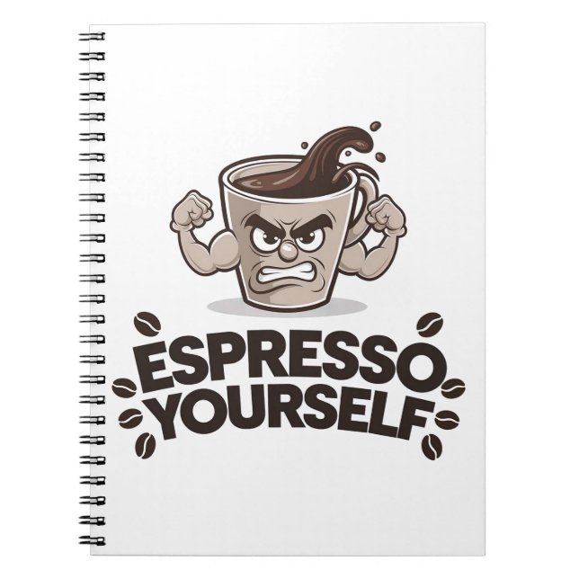Cuaderno Espresso tú mismo - Gracioso diseño de los amantes (Frente)
