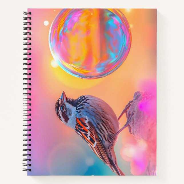 Cuaderno Espuma colorida y burbuja arcoiris (Anverso)