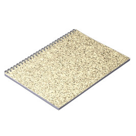 Cuaderno Espuma de purpurina suave de luz dorada