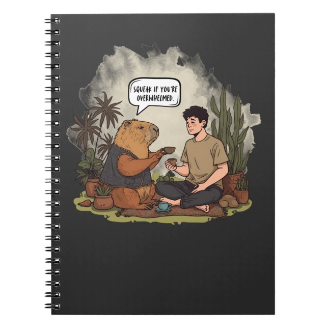 Cuaderno Esqueak de tiempo de terapia con Capibara si estás (Frente)