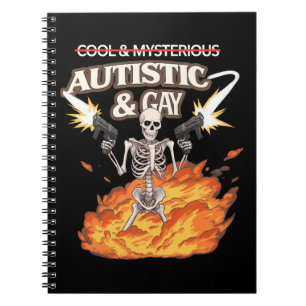 Cuaderno Esqueleto Autista y Gay Divertido Conciencia del A