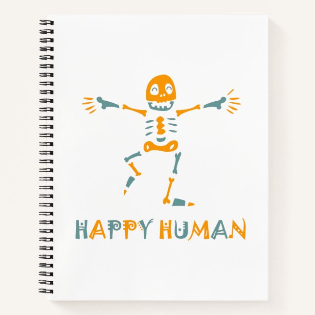 Cuaderno Esqueleto humano feliz (Anverso)