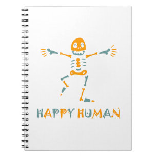 Cuaderno Esqueleto humano feliz