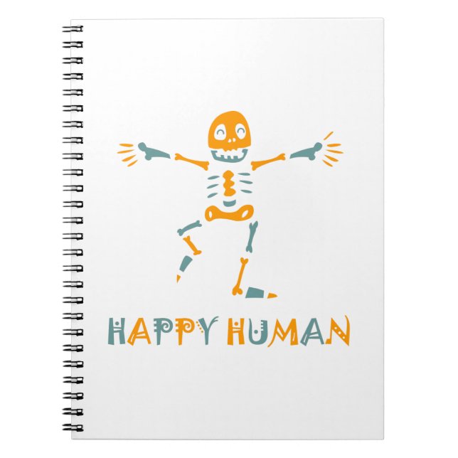 Cuaderno Esqueleto humano feliz (Frente)