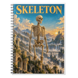 Cuaderno Esqueleto, Monstruo de Fantasía Gótica