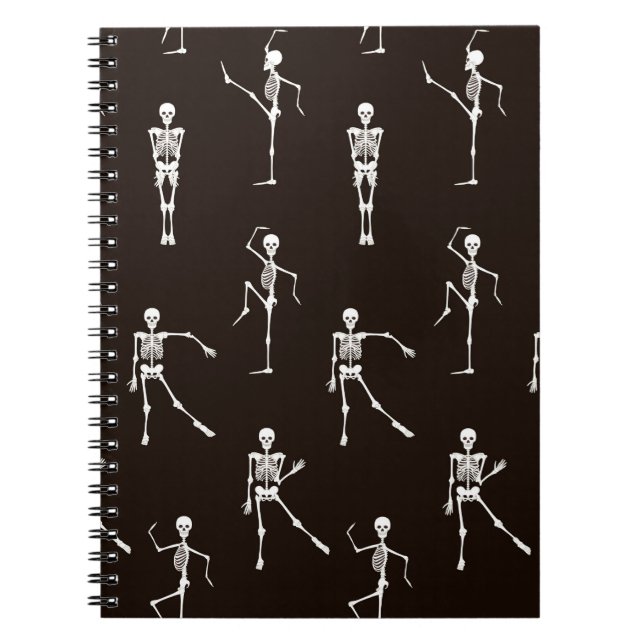 Cuaderno Esqueletos bailarines: un extraño fondo sin foco (Frente)