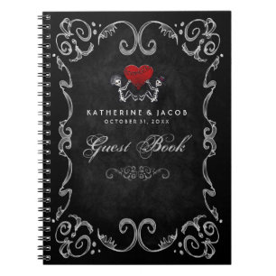 Cuaderno Esqueletos del libro de visitas de la boda de