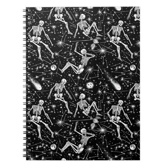 Cuaderno Esqueletos en el fondo del espacio (Frente)