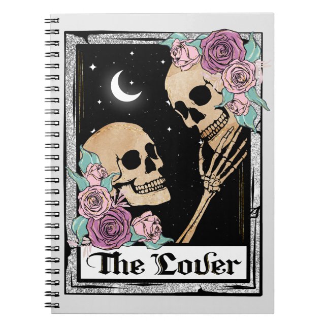 Cuaderno Esqueletos románticos florales (Frente)