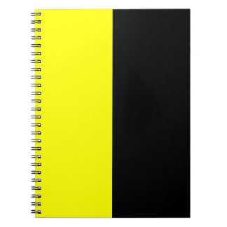 Cuaderno Esquema de color negro y amarillo de la fractura