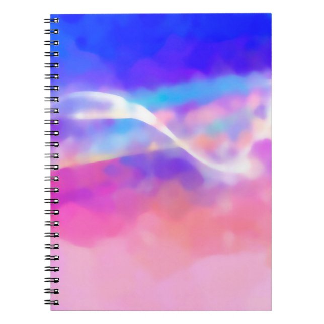 Cuaderno esquema de textura de fondo de arte digital abstra (Frente)