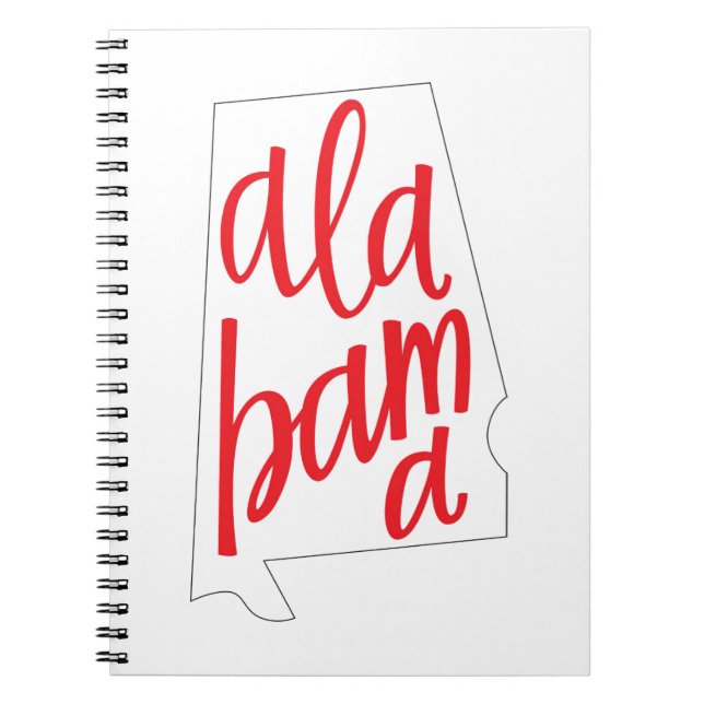 Cuaderno Esquema del estado de Alabama (Frente)