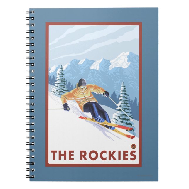Cuaderno Esquí de nieve cuesta abajo - Las Rockies (Frente)