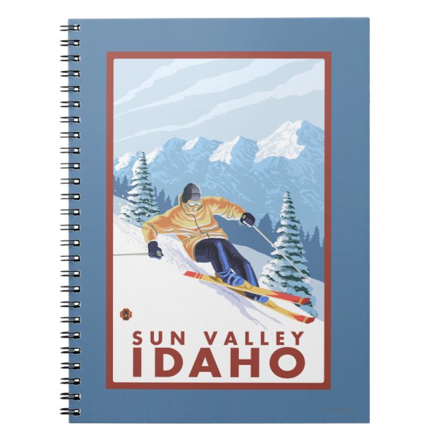Cuaderno Esquí de nieve cuesta abajo - Sun Valley, Idaho (Frente)