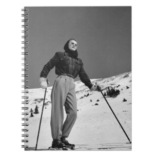 Cuaderno Esquiador de la mujer