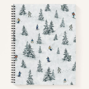 Cuaderno Esquíes alpinos y yetis ocultos - Esquí cuesta aba