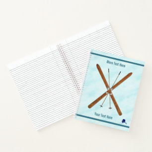 Cuaderno Esquíes De Campo En Nieve