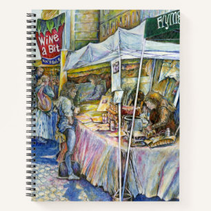 Cuaderno Esquina de Flying Pig Farm y Wine a Bit.