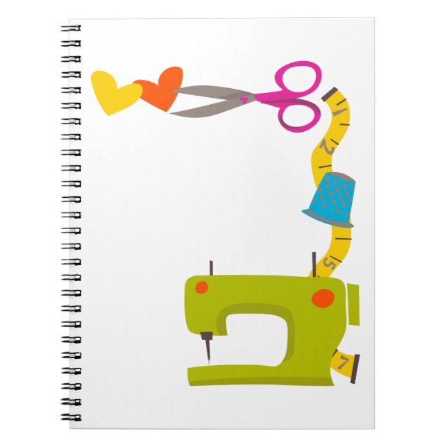 Cuaderno Esquina de máquina de coser (Frente)