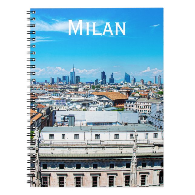 Cuaderno Esquina de Milán en Italia (Frente)