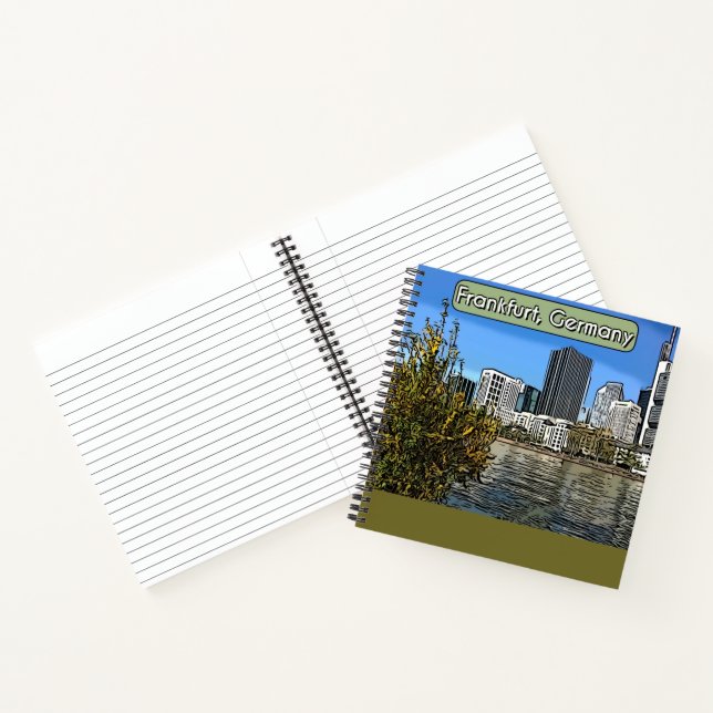 Cuaderno Esquina de primavera de Fráncfort, Alemania (Interior)