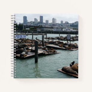 Cuaderno Esquina de San Francisco y Pier 39 Sea Lions City
