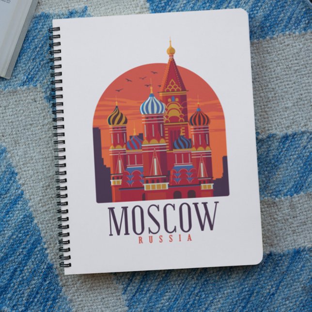 Cuaderno Esquina del Kremlin de Moscú (moscow russia cityscape travel notebook)