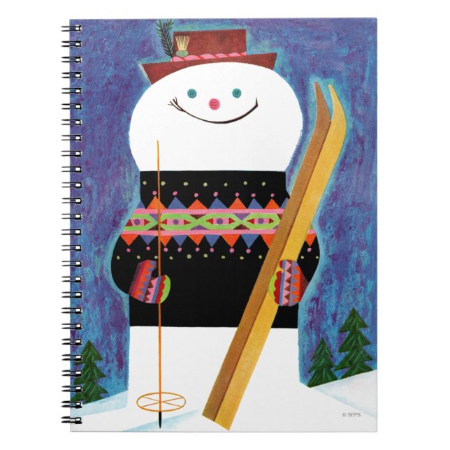 Cuaderno Esquís para el muñeco de nieve (Frente)