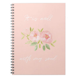 Cuaderno Está bien con mi alma Floral Journal