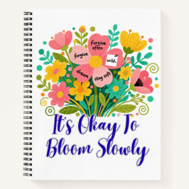 Cuaderno Está Bien Florecer Lentamente