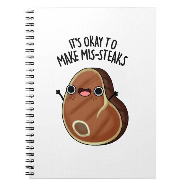 Cuaderno Está Bien Hacer Chistes Malos De Bistec Chiste De  (Frente)