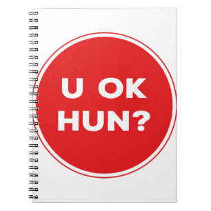 Cuaderno ¿Está Bien Hun? Gran regalo