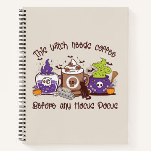 Cuaderno Esta bruja necesita café