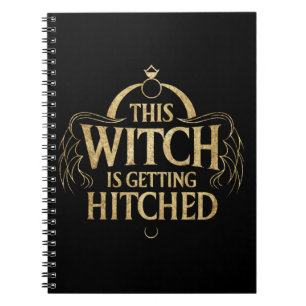 Cuaderno Esta Bruja se Casa Novia de Boda de Halloween
