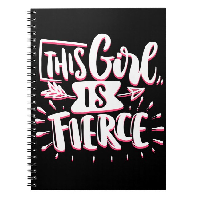 Cuaderno Esta Chica Es Fierce Empoderamiento Femenino (Frente)