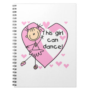 Cuaderno Esta chica puede bailar camisetas y regalos