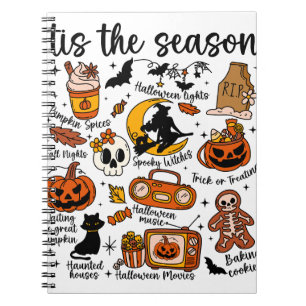 Cuaderno Esta es la temporada de los Doodles de Halloween