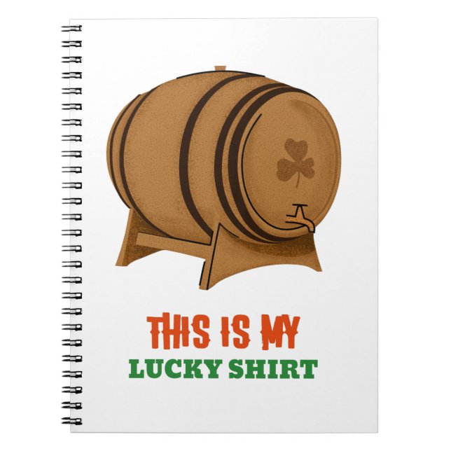 Cuaderno Esta Es Mi Camisa De La Suerte (Frente)