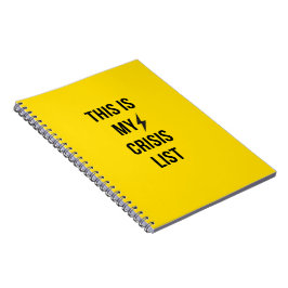 Cuaderno Esta es mi lista de crisis™ - Burnout Core audaz