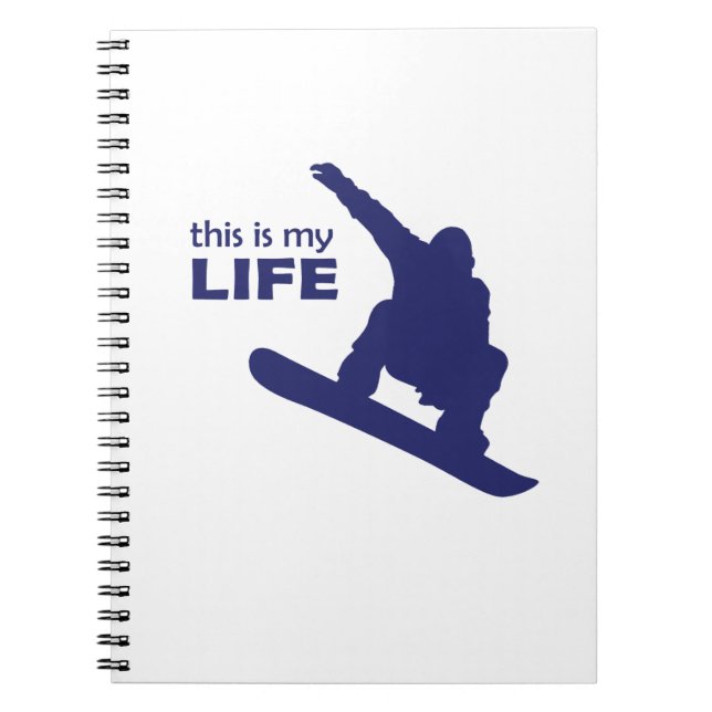 Cuaderno Esta es mi vida (Snowboarding) (Frente)