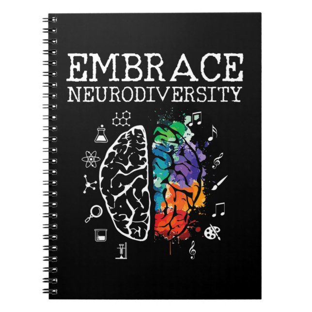 Cuaderno esta fresca camisa de neurodiversidad es perfecta  (Frente)