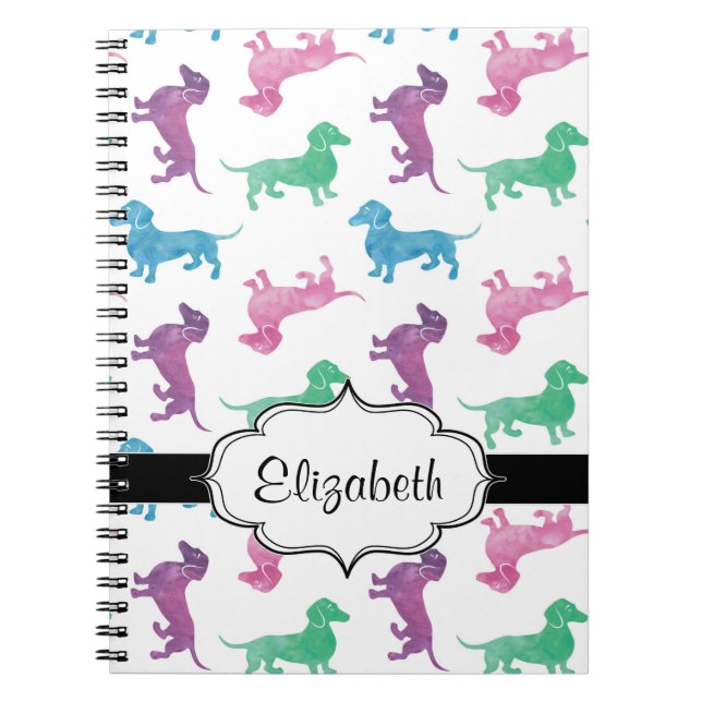 Cuaderno Está lloviendo Dachshunds (Frente)