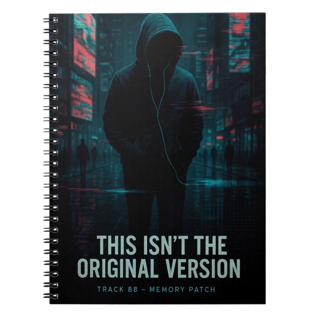 Cuaderno Esta no es la versión original - Arte Glitchcore (Frente)