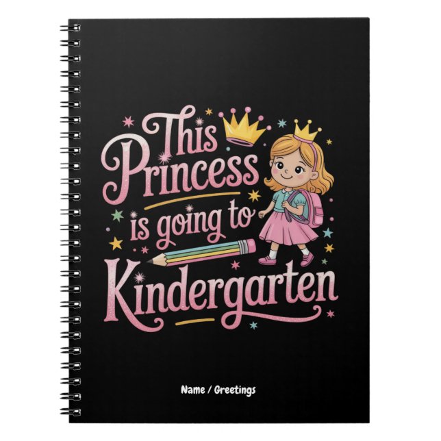 Cuaderno Esta princesa va a un regalo de guardería (Frente)