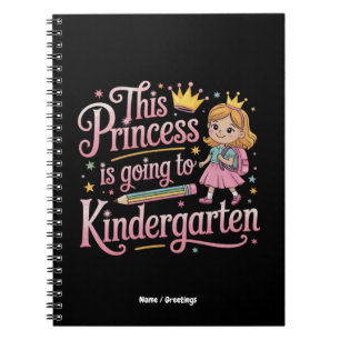 Cuaderno Esta Princesa Va al Jardín de Infancia Regalo Ador