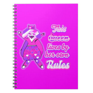 Cuaderno Esta reina nunca sigue las reglas rosas