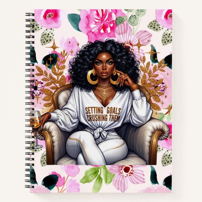 Cuaderno Establecer objetivos y aplastarlos (Anverso)