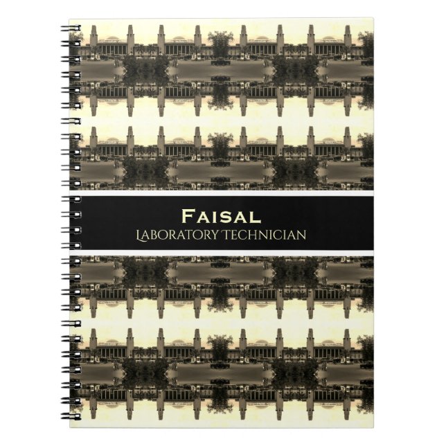 Cuaderno Estación central de ferrocarril de Bagdad Irak vin (Frente)