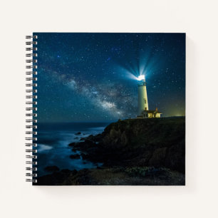 Cuaderno Estación de luz Pigeon Point California