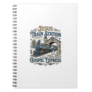 Cuaderno Estación de tren de Jesús Gospel Express Estación 